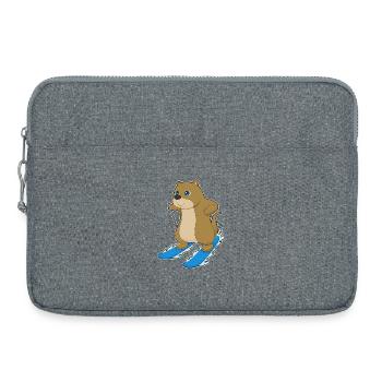 Otter Skier Ski - Sacoche pour ordinateur portable 15 pouces - gris chiné - Devant