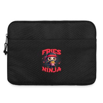 French Fries Ninja Fries Ninja Fast Food Cute Kawaii - Laptop bag 15" - black - Front