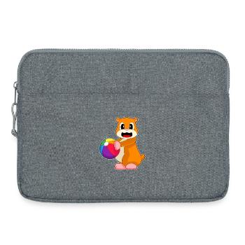 Natation Hamster Water-polo Été - Sacoche pour ordinateur portable 15 pouces - gris chiné - Devant