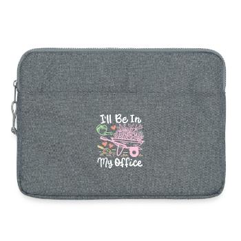 Garten Gartenarbeit - Laptoptasche 15" - Grau meliert - Vorne