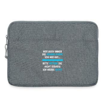 Wer Auch Immer Die Voodoo-Puppe Hat Lustig Spruch - Laptoptasche 15" - Grau meliert - Vorne