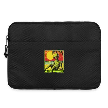 Space Travel, Fantasy Art, Alien in Summer, Vacation - Laptop bag 15" - black - Front