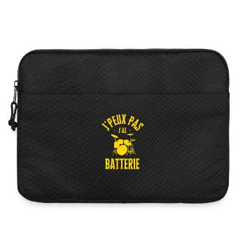 Je peux pas jai batterie - Sacoche pour ordinateur portable 15 pouces - noir - Devant
