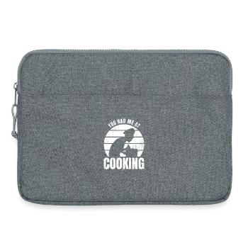 Tu m’as fait cuisiner - Sacoche pour ordinateur portable 15 pouces - gris chiné - Devant