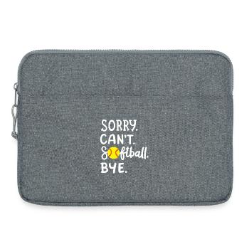 Softball Softball-Spieler - Laptoptasche 15" - Grau meliert - Vorne