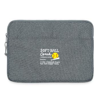 Softball Trainer - Laptoptasche 15" - Grau meliert - Vorne