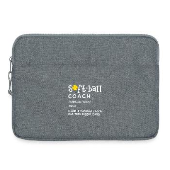 Softball Trainer - Laptoptasche 15" - Grau meliert - Vorne