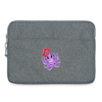 10. Geburtstag Motiv Kraken - zehn Jahre alt - Laptoptasche 15" - Grau meliert - Vorne