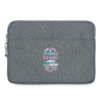 Eis - Fitness - Laptoptasche 15" - Grau meliert - Vorne