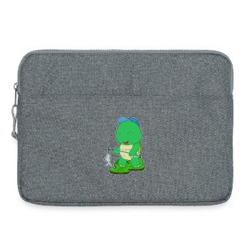 Pêche au poisson tortue - Sacoche pour ordinateur portable 15 pouces - gris chiné - Devant