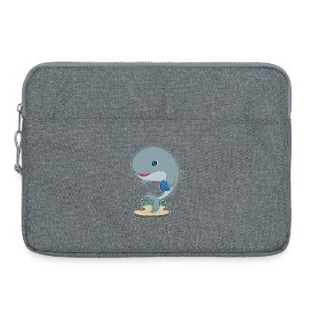 Jeu de cartes Whale Poker Poker - Sacoche pour ordinateur portable 15 pouces - gris chiné - Devant