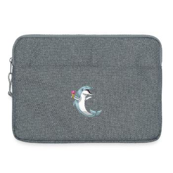 Dolphin Waffle Ice Cream - Laptop bag 15" - heather grey - Front