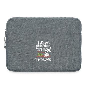 Garten Gartenarbeit - Laptoptasche 15" - Grau meliert - Vorne