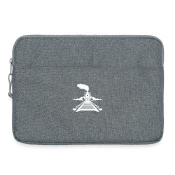 Railway Drawing - Laptop bag 15" - heather grey - Front