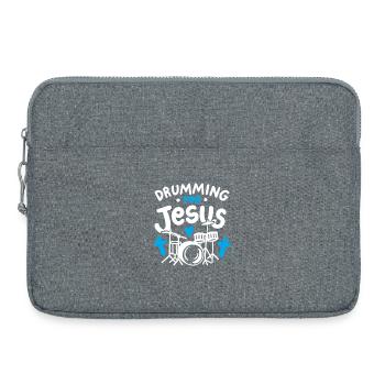 Schlagzeug Christlicher Schlagzeuger - Laptoptasche 15" - Grau meliert - Vorne