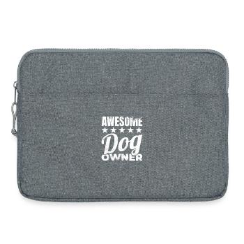 Propriétaire de chien - Sacoche pour ordinateur portable 15 pouces - gris chiné - Devant