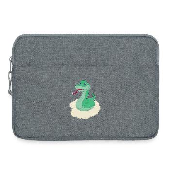 Snake Clouds - Laptop bag 15" - heather grey - Front