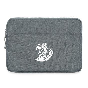 Tropisches Surfer Mädchen Hawaii Strand Wellen - Laptoptasche 15" - Grau meliert - Vorne