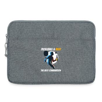 Pickleball & Beer The Best Combination - Laptoptasche 15" - Grau meliert - Vorne