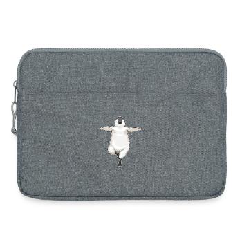 Penguin Yoga Fitness Gymnastics - Laptop bag 15" - heather grey - Front
