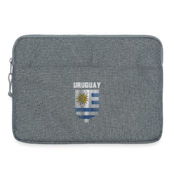 Flagge von Uruguay - Laptoptasche 15" - Grau meliert - Vorne