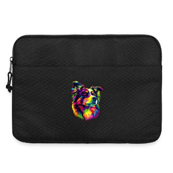 Australian Shepherd Bright Colors Pop Art Aussie - Laptop bag 15" - black - Front