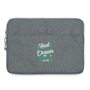 Ozean retten Reinigung Schritt - Laptoptasche 15" - Grau meliert - Vorne