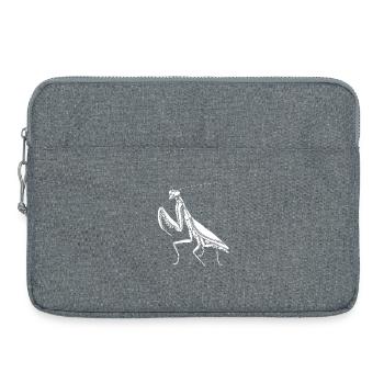 Gottesanbeterin Praying Mantis Liebe Fangschrecken - Laptoptasche 15" - Grau meliert - Vorne