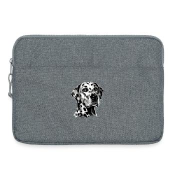 Dalmatiner Hunde Liebhaber Ich Liebe Dalmatiner - Laptoptasche 15" - Grau meliert - Vorne