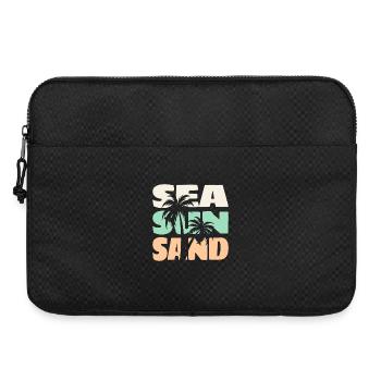 Sea Sun Sand Beach Palm Trees Summer Vibes Tee - Laptop bag 15" - black - Front
