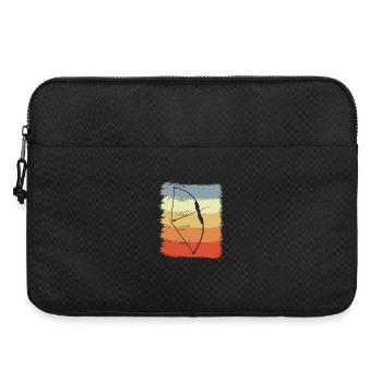 Vintage Bogen und Pfeil - Laptoptasche 15" - Schwarz - Vorne