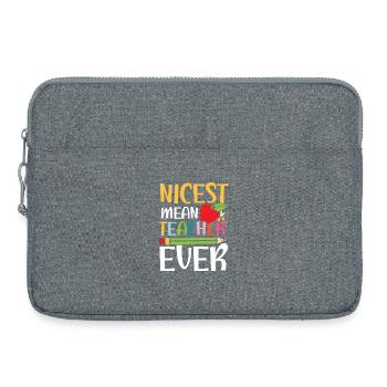nicest mean teacher ever - Laptoptasche 15" - Grau meliert - Vorne