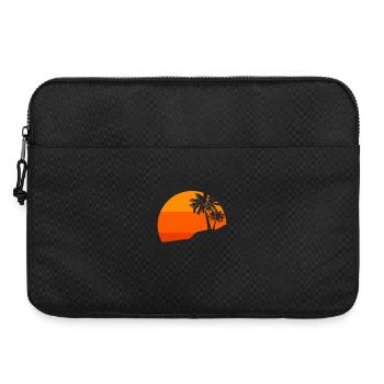 Sunset Palm Trees Retro Tropical Vibes - Laptop bag 15" - black - Front