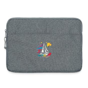 Graphic Sailing - Laptop bag 15" - heather grey - Front