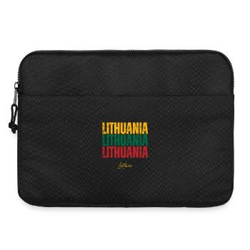 Flag of Lithuania, Lithuanian pride - Laptop bag 15" - black - Front