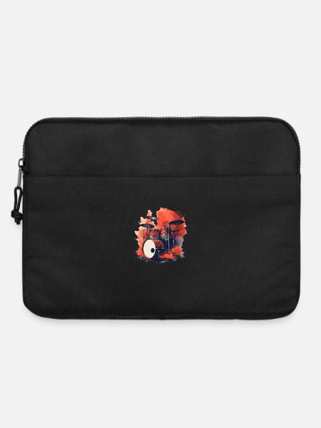 Schlagzeug Retro Style - Laptoptasche 15" - Schwarz
