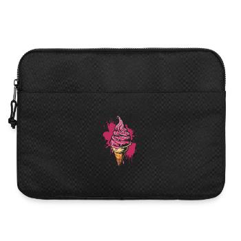 Softeis Farbkleckse - Laptoptasche 15" - Schwarz - Vorne
