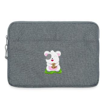 Hamster Cookie - Laptoptasche 15" - Grau meliert - Vorne