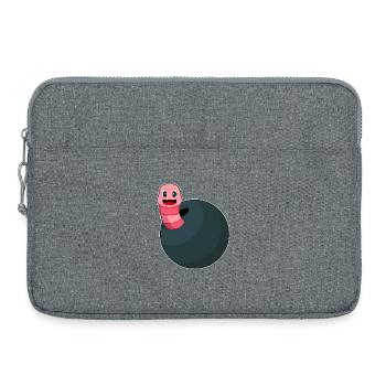 Wurm Bowling Bowlingkugel - Laptoptasche 15" - Grau meliert - Vorne