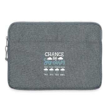 Sarkasmus sarkastischer Humor - Laptoptasche 15" - Grau meliert - Vorne