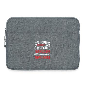 Sarkasmus sarkastischer Humor - Laptoptasche 15" - Grau meliert - Vorne