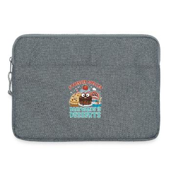 Stressed Spelled Backwards Desserts - Laptop bag 15" - heather grey - Front
