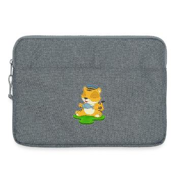 Tiger Fisch - Laptoptasche 15" - Grau meliert - Vorne