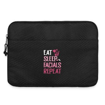 Manger Dormir Soins du visage Répéter - Sacoche pour ordinateur portable 15 pouces - noir - Devant
