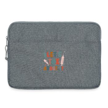 Parlons-en – Motivation pour la santé - Sacoche pour ordinateur portable 15 pouces - gris chiné - Devant