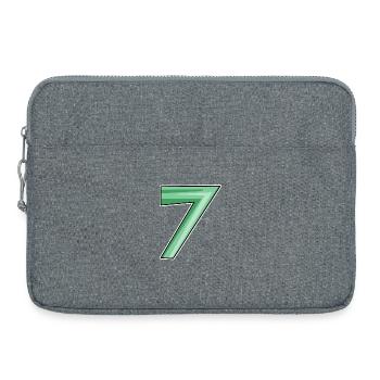 Seven motif number 7 - Laptop bag 15" - heather grey - Front