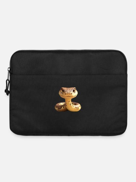 Schlange Python Kobra Mamba Klapperschlange Snake - Laptoptasche 15" - Schwarz