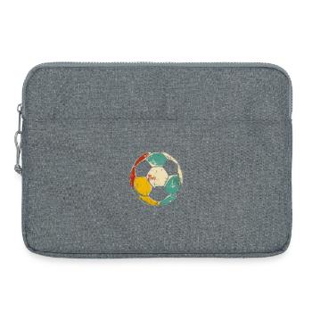 Soccer Illustration - Laptop bag 15" - heather grey - Front