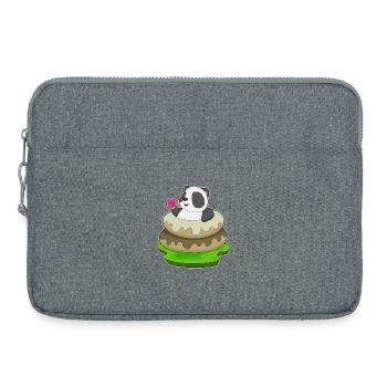 Panda Donut - Sacoche pour ordinateur portable 15 pouces - gris chiné - Devant