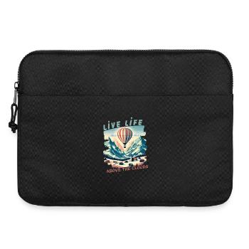 Live Life Above the Clouds - Hot Air Balloons Tee - Laptoptasche 15" - Schwarz - Vorne